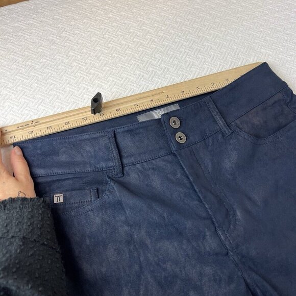 Tristan Women’s Size 10 Blue Pull On Pants Elastic Waist Stretch Pockets - Picture 6 of 9